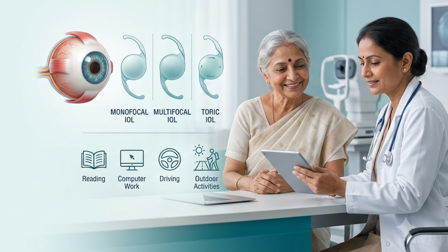 Monofocal vs Multifocal vs Toric IOL